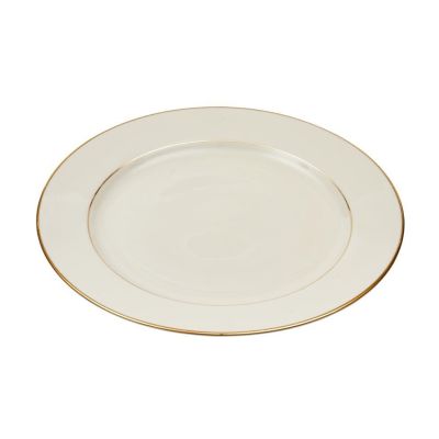 Image two of Ivory Gold Rim Charger 12"